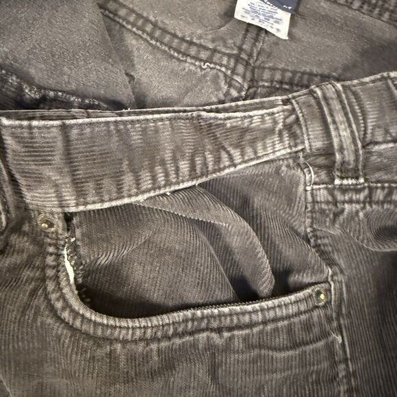 Lands' End Corduroy Pants Men's 42x30 Traditional Fit Expandable Waistband Gray - Picture 4 of 8